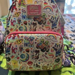 Lisa Frank Loungefly AOP Holographic 
