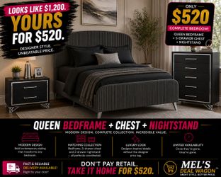 BIG SAVINGS! BRAND NEW QUEEN SIZE BEDROOM SET