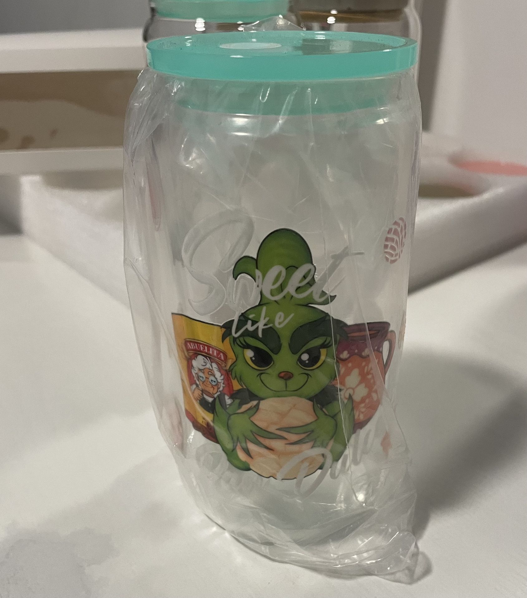16 Oz glass cup 