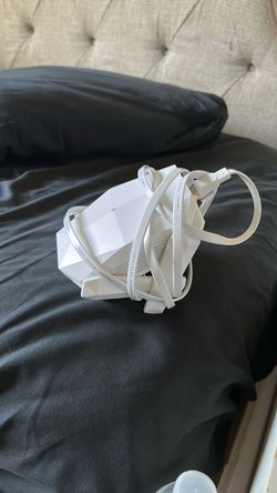 White WiFi Router with Ethernet Cable