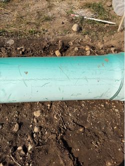 PVC 12” diameter sdr35 sewer pipe gasketed 14.5’ long