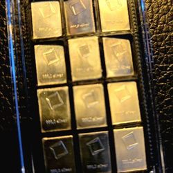 Valcambi Silver Bars - 12x1 Gram Ea.