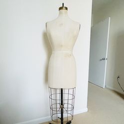 DRESS FORM Mannequin Industrial Cage Cast Iron Base Size S