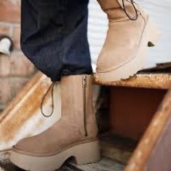 UGG CLASSIC TWIN SEAM NEW HEIGHTS - Platform boots -