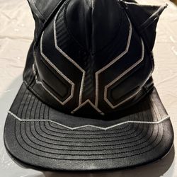 Marvel Black Panther Faux Leather Cap  Adult One Size 