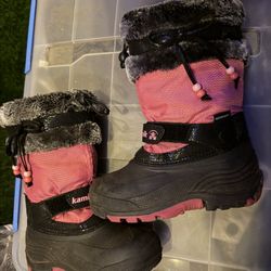 Kamik Girl Snow Boots Size 13 Youth