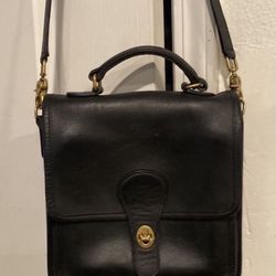 Vintage Coach Station Leather Crossbody Bag