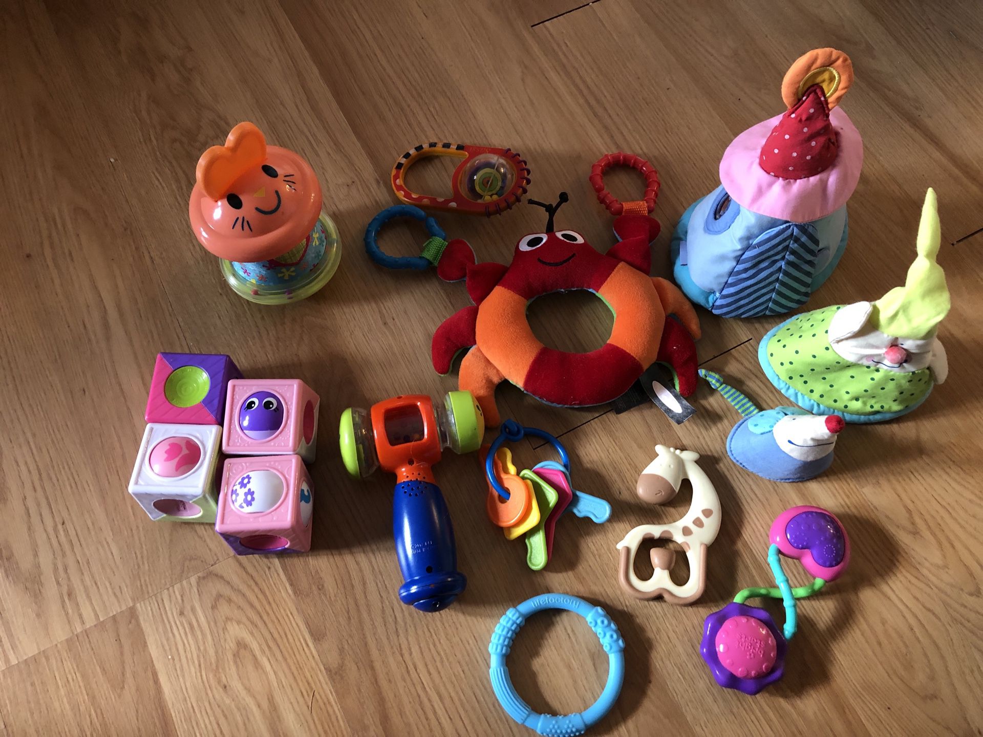 Lot of infant toys
