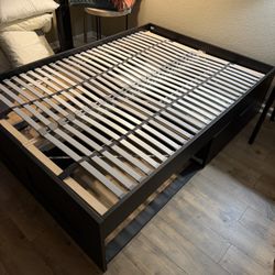 Full Bed Frame IKEA Brimnes With Storage