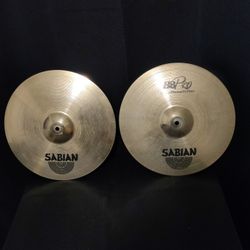 Sabian 14" B8PRO Hi Hats Cymbals 4 Drum set Bateria Crash Ride Splash Trash China Ozone Gear At 50% Plus Off