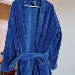Polo Ralph Lauren Bath Robe Blue Medium / Small Sleepwear 