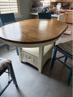 Pub table countertop high real wood Great Quality.