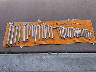 Large Lot of Combination Wrenches – Craftsman, Westward, Durabilt (SAE & Metric) 