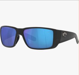 Costa Del Mar Sunglasses Black Blue Mirror