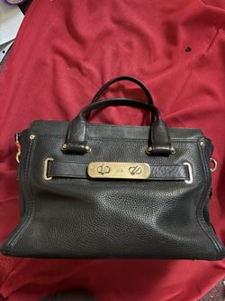 Black Leather COACH Purse / Satchel – Great Condition