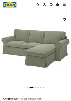 IKEA UPPLAND 3-Seat SofaUpgraded green cover.