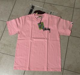 Pink Stussy X Bape Tee