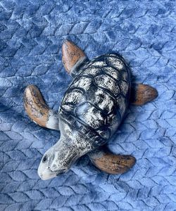 New- Turtle Wood Decor 8.5”x7” Good Fortune 