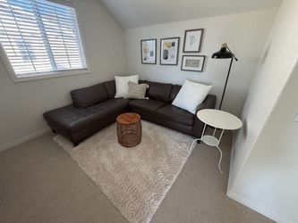 leather sofa