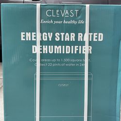 CLEVAST 1,500 Sq. Ft Smart Wi-Fi Dehumidifier With App Energy Star, 22 Pint Dehumidifier With Reusable Air Filter For Basement, Bedrooms, Bathrooms, L