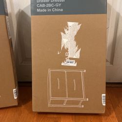 2 Drawer fabric dresser 