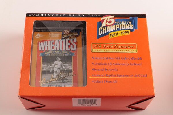 Mini Wheaties boxes collectibles- Mark McGuire, Jackie Robinson, John Elway and Lou Gehrig