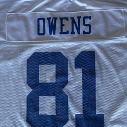 Dallas Cowboys/ Terrell Owens “REEBOK” On Field Jersey. Size XXL. Pre Owned. NFL