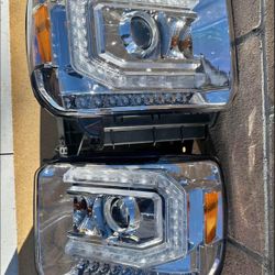14-18 Gmc Sierra Led Headlights 