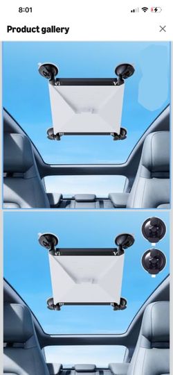 Starlink Mini Mount, Starlink Mini Suction Cup Mount for Car Windows & Sunroofs, Secure Mounting Kit with 2 Spare Cups & Anti-Slip Pad,All-Weather Sta