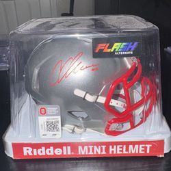 Chris Olave Signed Ohio State Mini Helmet 