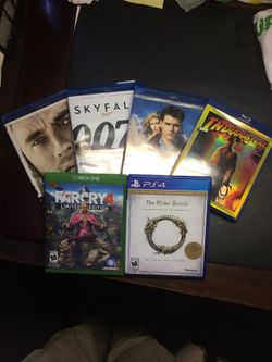 XBOX ONE PS4 and 4 BLU-RAY MOVIES!!!🤗