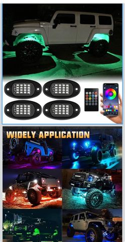 LED rock lights pack of 4