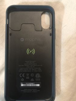 Mophie Battery Pack Case (navy blue) iPhone X