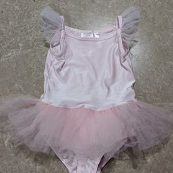 Pink Little Girl Ballet Dance Tutu