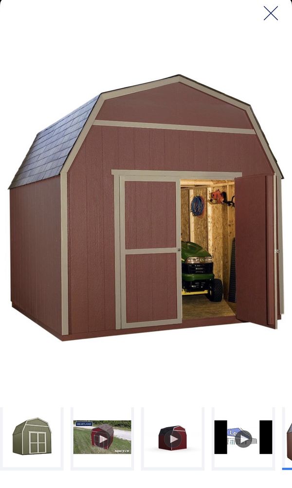 10x10 Shed Heartland Rainier Gambrel Kit from Lowes for 