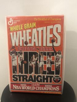 CHICAGO BULLS 3 Peat Wheaties Box