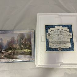 Thomas Kinkade’s Bridges Of Life Wall Plates Set Of 4