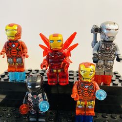 Iron Man Multi Pack Minifigures Set | New Custom Lego Compatible Toys