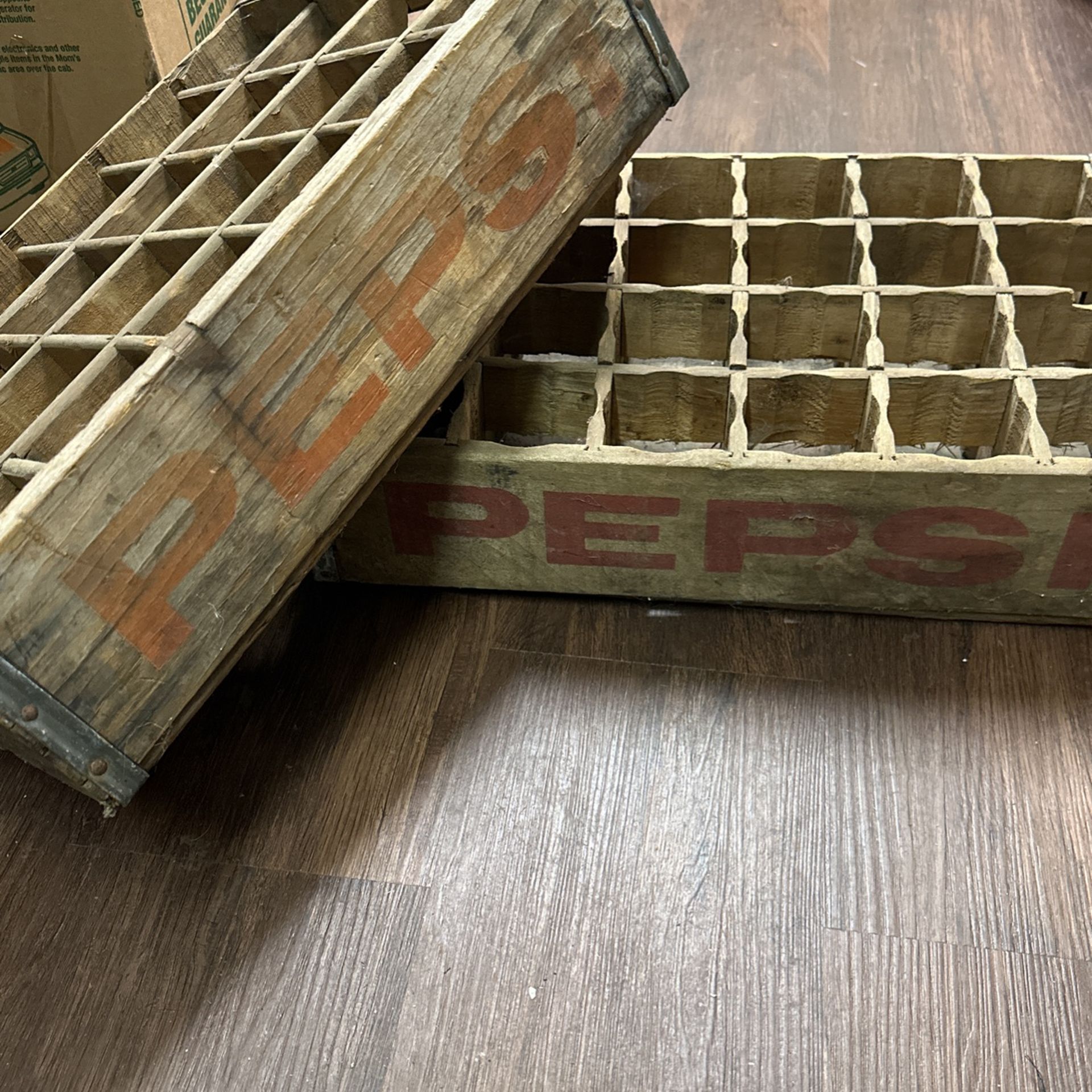 Antique Pepsi Bottle Crates