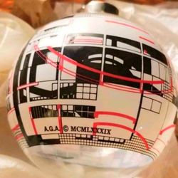 1989 Richard Meier Architectural Collage American Glass Art Collectible Ornament