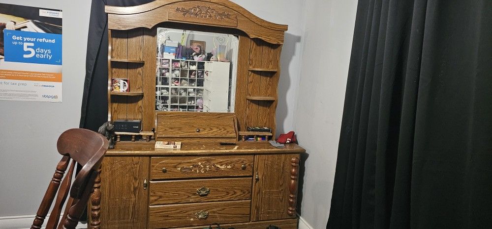 Large Dresser With Mirror