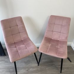 Chairs (2 Pink Suede)