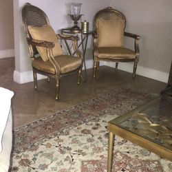 Set of two chair table and lamb