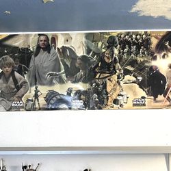 RARE Taco Bell 00’s STAR WARS EP1 THE PHANTOM MENACE INTERLOCKING CELL POSTER (4 Posters)