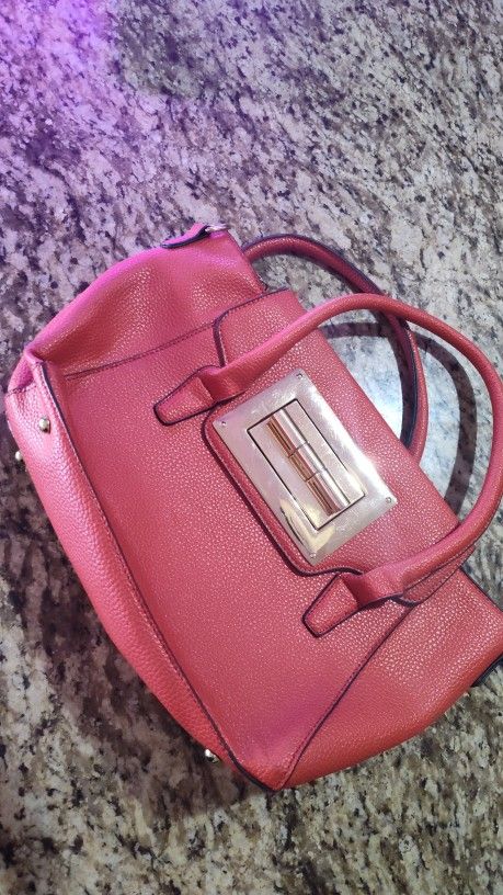 Red Leather Purse