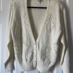 Tan Fjay Pre Owned Cardigan Medium 