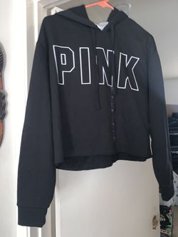 PINK cropped Hoodie size S (NWT)