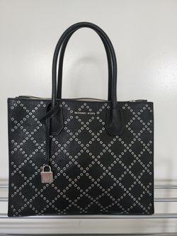 Michael Kors Mercer Stud & Grommet Large Convertible Tote Bag