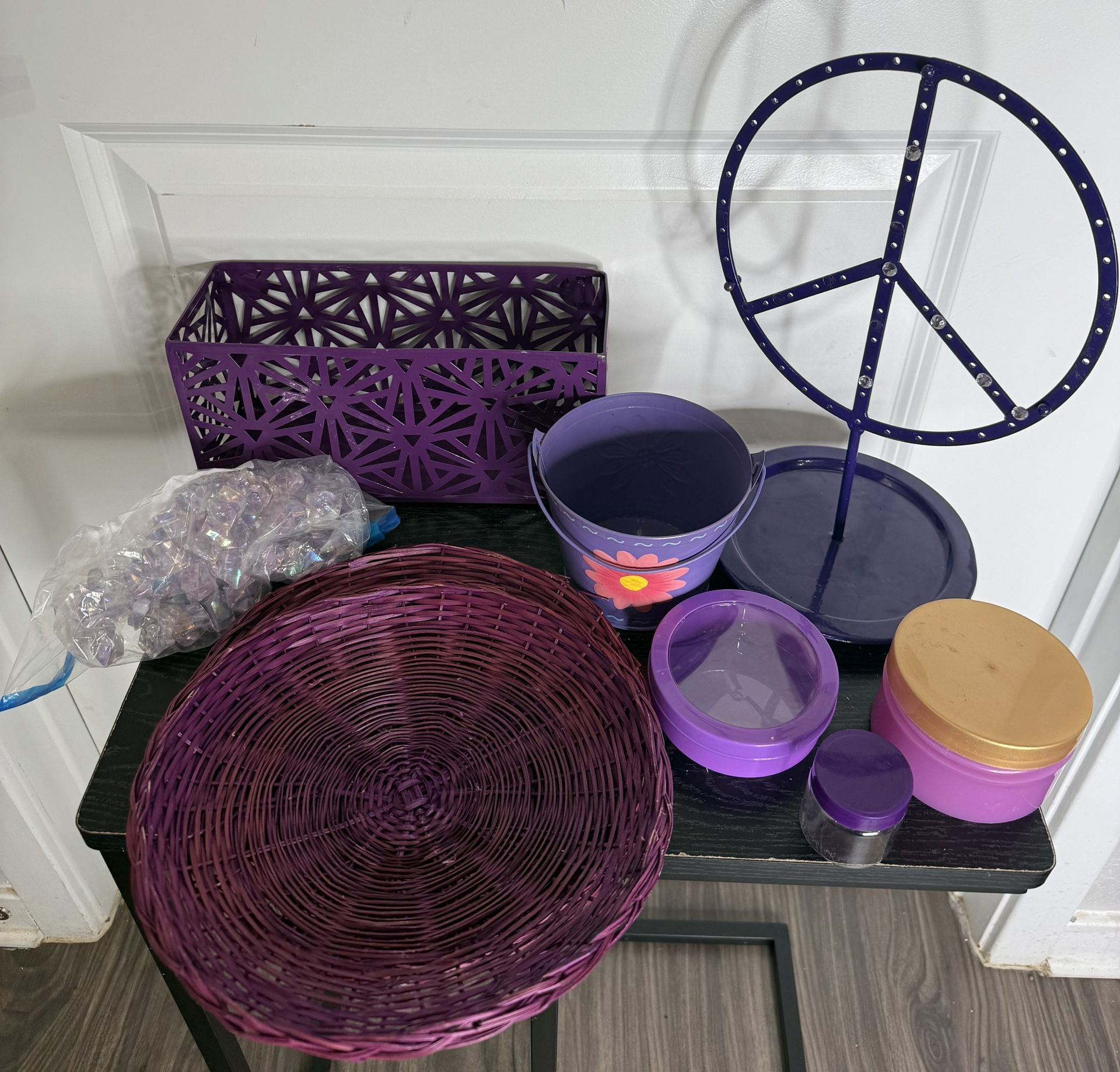 Purple Home Organization