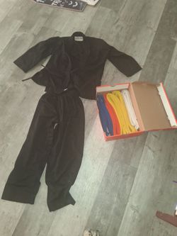 Martial arts gii with belts